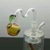 Glass Smoking Pipes Manufacture Hand-blown hookah Bongs Colored apple glass pot and smoking set