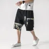 Streetwear shorts de verão homens 2020 novo algodão linho casual mens shorts estilo chinês bermuda bezerro calça curta homens homens