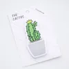 Sevimli Cactus Memo Pad Yapışkan Not Sticker Memo Kitap Not kağıdı N Çıkartma Kırtasiye Ofis Aksesuarları Okul LX2628 Malzemeleri