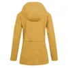 Plus Size Damen Solide Regenjacke Outdoor Hoodie Wasserdichter Mantel Dame Winddichter Mantel Lange Wandermantel Jacken 2019 CX200725