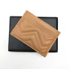 Klassiska män Kvinnor Kreditkortshållare Herr äkta läder Minibankkortshållare Mode koläder Liten smal plånbok med låda