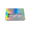 7 cores 3 pares 3D Caixas de pacote de olhohhash podem adicionar pinças de cílios falsos embalagens caixa de caixa de caixa vazia com ferramenta de maquiagem de suporte