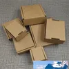 50pcs Large Kraft Paper Box Brown Cardboard Jewelry Packaging Box For Shipping Corrugated Thickened Paper Postal 17Sizes