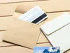 100pcs/lot 10*10cm Kraft Square Mini Blank Envelopes for Membership Card / Small Greeting Card / Storage Paper Envelopes