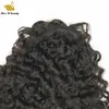 Natural Wave Wavy Human Hair Ponytail Clip in Extensions Dyeable NaturalColor Drawstring RemyHair