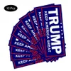 Trump Car Stickers 13 Estilos 76 * 23 cm Keep Make America Great Again Donald Trump Stickers Pegatina para el parachoques Artículos novedosos 10pcs / set OOA6901