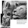 Affiches d'art en toile noir et blanc de la famille des Lions africains, imprimés d'animaux, peintures murales, photos, décoration de maison, 2982