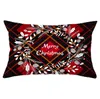 Natal Pillow Covers Elk Red Plaid Throw Pillow Caso Retângulo Sofá Fronha manta impressão Couch Capa de Almofada de Natal Decor LSK555