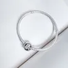 Bracelet à breloques avec fermoir à fleurs poétiques pour Pandora 925 en argent sterling chaîne à main bijoux de créateur pour femmes cadeau petite amie bracelets de chaîne de serpent avec boîte d'origine