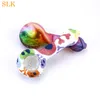 4.23" mini water pipes smokeshop hot selling glass bongs with patterns glass bowl silicone smoking pipes for smoking tobacco