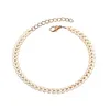 Women Simple Punk Gold Silver Chain Flat Snake Anklet Ankle Bracelet Barefoot Sandal Beach Foot Jewelry GD468