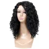 Natural preto curto kinky cabelo encaracolado barato macio perucas sintéticas do bebê perucas de fibra de alta temperatura para preto women4068400