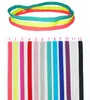 Mehrfarbiges elastisches Handband, modisch, Bonbonfarben, Sport-Haarbänder, Unisex, rutschfest, Turban-Headwraps, Geschenke für Männer, Frauen, Mädchen, M046