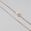 07mm Pure Sliver Chain Necklace White Gold Yellow Gold Rose Gold Color Forever Sterling Silver Chain74534211648889