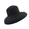 Audrey Hepburn Słomowa kapelusz Zatopiony narzędzie modelowanie Bell -Brim Hat Vintage High Udawanie turystów Atmosfera Y20074014781