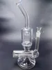 Cachimbos de água para fumar de vidro de 15 polegadas Cachimbos de água em linha e braço Perc Percolator Dab Rig Bong Mini Heady