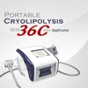 Portable 4 Maniglie Cold Body Sculpting Cryolipolysis Cool Shaping Machine per dimagrire con manico a doppio mento