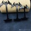 5 sets (3 / set) different sizes bats black plastic earrings jewelry display jewelry display shelf 12 + 11 + 9 cm