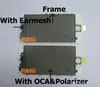 Toppkvalitet 50PCs för iPhone 6G Förinstallationsreparation Framglas med ram + OCA + Polarizer Film Krackat glas Renover