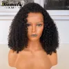 Afro Kinky Curly 360 Lace Frontal Human Hair Wigs For Black Women Natural Black Virgin Glueless Wig Pre Plucked With Baby Hair