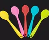 Food-grade silicone integrated scoop multicolor large size spoons Creative cookie pastry mixer buttter scoop kitchen tool Epacket free