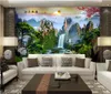 Custom photo wallpapers for walls 3d mural Beautiful waterfall landscape style living room TV sofa background wall papers landscape painting