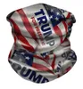 DHL 37Days Designer 2020 Trump American American Election Ice Silk Sports Magic Turban Bandanas3d Print Dust Face Masks Skullcap FY61129770