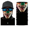 US Stock clown Magic Turban Bandanas grimace Face Masks Skeleton Outdoor Sports Ghost Neck Scarves Headband Cycling Motorcycle Wrap FY7140