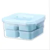 マイクク7ピースセットランチ環境に優しい食品貯蔵容器マイクロレンジャブルBento漏れ防止具体箱T200710