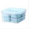 MICCK 7-stycken Set Lunch Eco-Friendly Food Storage Container Microwavable Bento Läcksäker Crisper Box T200710299H