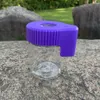 Partihandel Plastglas Light-up LED Air Tight Proof Lagring Förstoring Stash Jar Visa behållare 155ml Vakuum Seal Pill Box Case Bottle