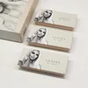 Custom high quality rigid hard cardboard print clamshell paper women eyelash packaging boxes