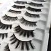 Eyelashes magnéticos 3D 5D com delineador e pinça 10 pestanas falsificadas magnéticas ajustadas imã feitos artesanal reutilizável dos cílios feitos à cola necessários