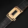 New Business Belt Men Top Quality Genuine Luxury Leather Belts for Men Strap Male Metal Automatic Buckle men belts328U