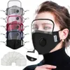 Masque anti-poussière anti-poussière anti-poussière de haute qualité avec des vannes de boucliers amovibles pour les enfants adultes universels avec le filtre PM2.5