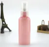 50ml Sanitizer Spray Bottle Transparent Empty Hand Wash bottles Emulsion PET Plastic Mist Sprays Pump for Alcohol