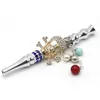 Handgemachte Bling Metall Mundspitzen Shisha Mundstück Tipps Anhänger Shisha Tierschädel geformt Filter Schmuck Diamant Pfeife Werkzeug Kostenloser DHL