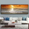 Couchers de soleil naturel mer plage paysage affiches et impressions mur Art photos peinture mur Art pour salon décor à la maison sans cadre 9605920