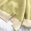 Women's Sweaters Turtleneck Sweater 2021 Winter Women Oversized Cute Sueter Mujer Pullover Knitted Mix-color Thick Grils Korean