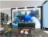 Niestandardowe tapety na ściany 3d malowidła tapety Morze Śródziemne World Delfin Mural na salon TV TV Tło papiery