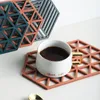 Hexagon Silikonmatta för skål Dricka Kaffekopp Pad Kustar Placemats Anti-Hot Pad Non-Slip Dining Table Mats Kökstillbehör