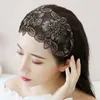 New Arrival Beautiful Lace Lotus Leaf Design Headband China Opera Style Fabric Women Hair Hoop Wholesale