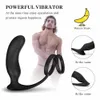 Juguetes sexuales anales Masajeador de próstata Feelingirl Vibradores masculinos Anillo del pene 9 Modo de vibración Vibrador de control remoto inalámbrico para hombres CX200727