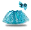 Mode Baby Kids Kjol Girls Princess Stjärnor Glitter Dance Tutu Kjol Barn Chiffon Sequins Party Dance Ballet Kjolar DDA217