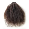 Afro Kinky завитые хвостик для чернокожих женщин Natural Black Remy волос 1 шт Clip In Ponytails Drawstring 100% человеческих волос 100г