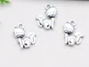 200 Stück Legierung Fuchs Charms Antik Silber Charms Anhänger für Halskette Schmuckherstellung 15x13mm