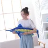 1pc 100cm140cm simulation Blue Marlin Plux Planche de dessin de dessin doux et poisson en peluche farci pour cadeaux