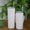 DIY sublimation straight tumbler 20oz stainless steel slim tumbler skinny tumblers vacuum insulated travel mug Best quality