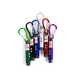 Best holiday lights 3 in1 LED Mini Flashlight Aluminum Alloy Torch with Carabiner Ring Keyrings mini Flashlight Red Laser Pointer