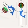カラフルな小さな花ウィンドミル風スピナーホームガーデンヤード庭園キッズおもちゃ庭園飾り屋外建物風スピナーYQ02066